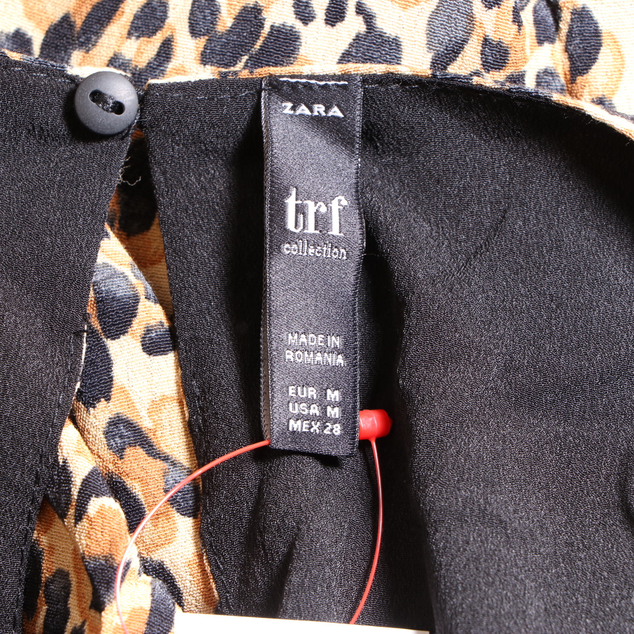 ★美品★ ZARA ザラ トップス チュニック 七分袖 レオパード柄 ゆったりシルエット カジュアル